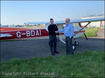 Luke Rhodes gains his Aerobatic Certificate - Click to view high resolution version
